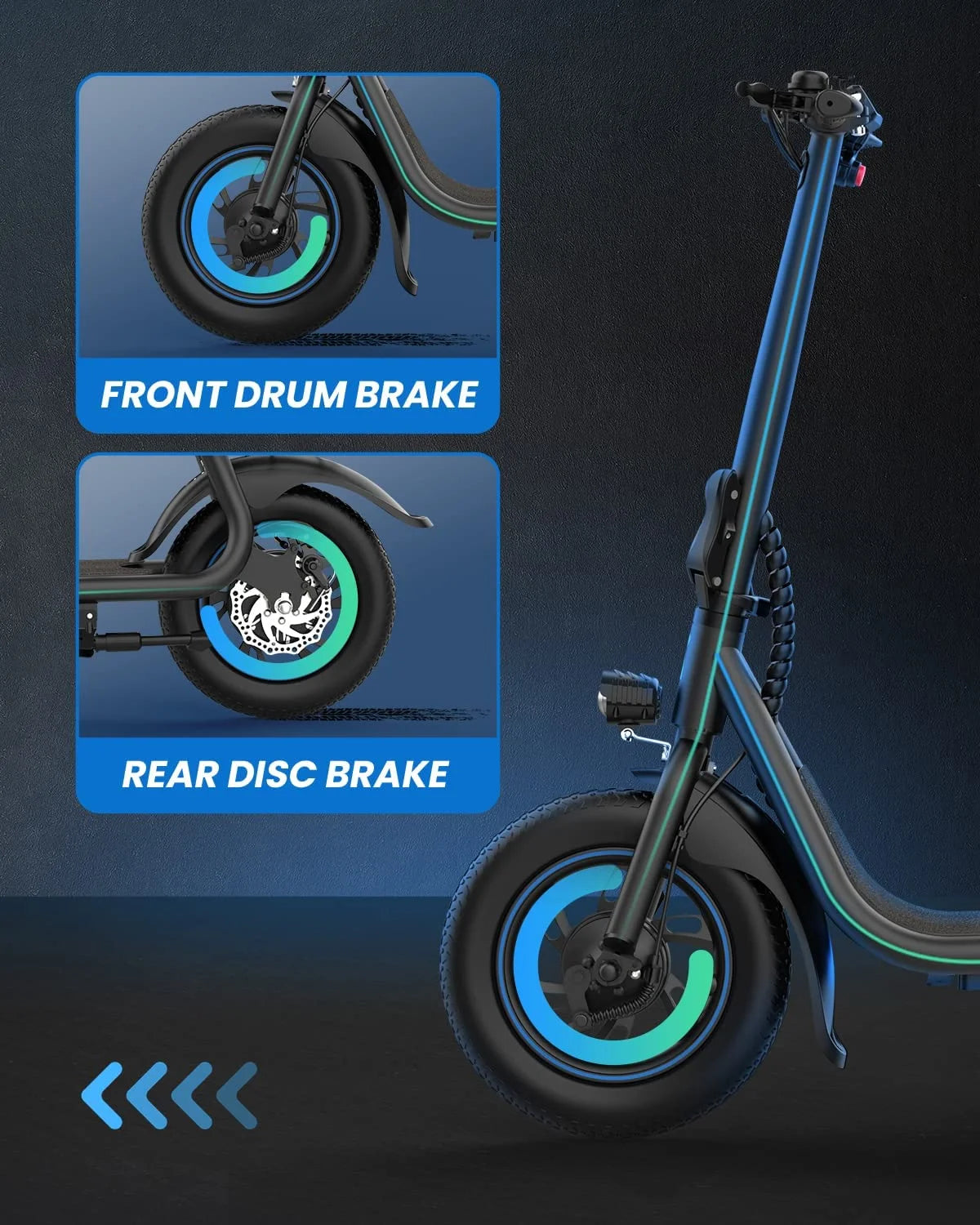 C1 Electric Scooter with Seat, 450W Powerful Motor up to 22 Miles Range, Folding Electric Scooter for Adult Max Speed 15.5Mph, Electric Scooter-Blackfor Commuting with Basket